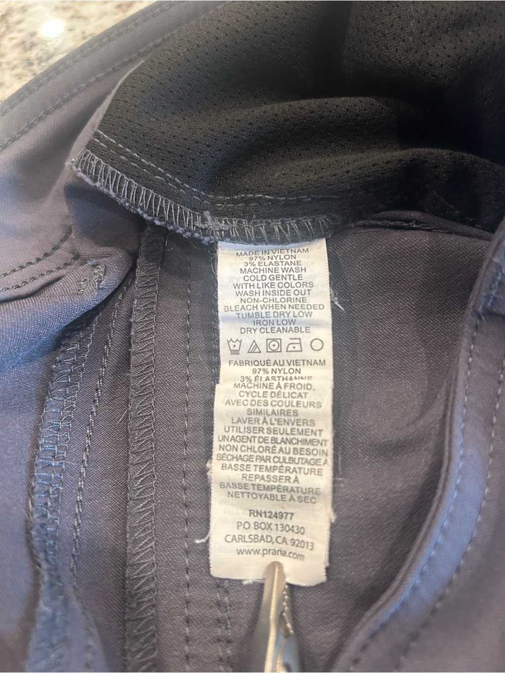prAna Halle Pant Sz 4 Short Charcoal Hiking Pants Roll-Up - Picture 10 of 10